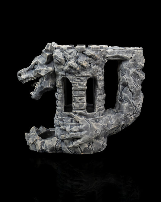 Würfelturm - Drachen Festung DnD Dice Tower Tabletop RPG P&P DSA Fantasy Geschenk