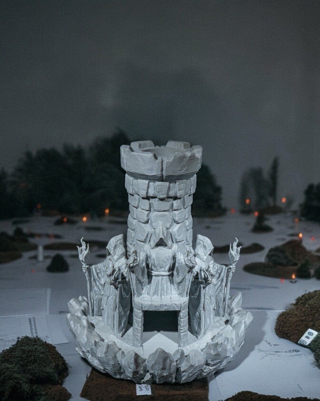 Würfelturm böser Zauberer DnD Dice Tower Tabletop RPG P&P DSA Fantasy Geschenk