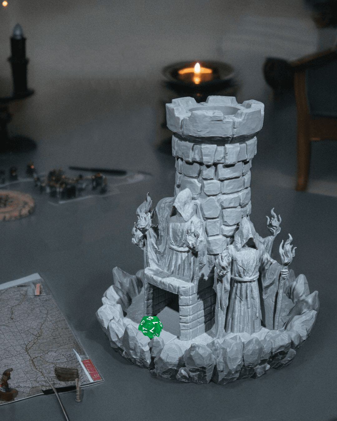 Würfelturm böser Zauberer DnD Dice Tower Tabletop RPG P&P DSA Fantasy Geschenk