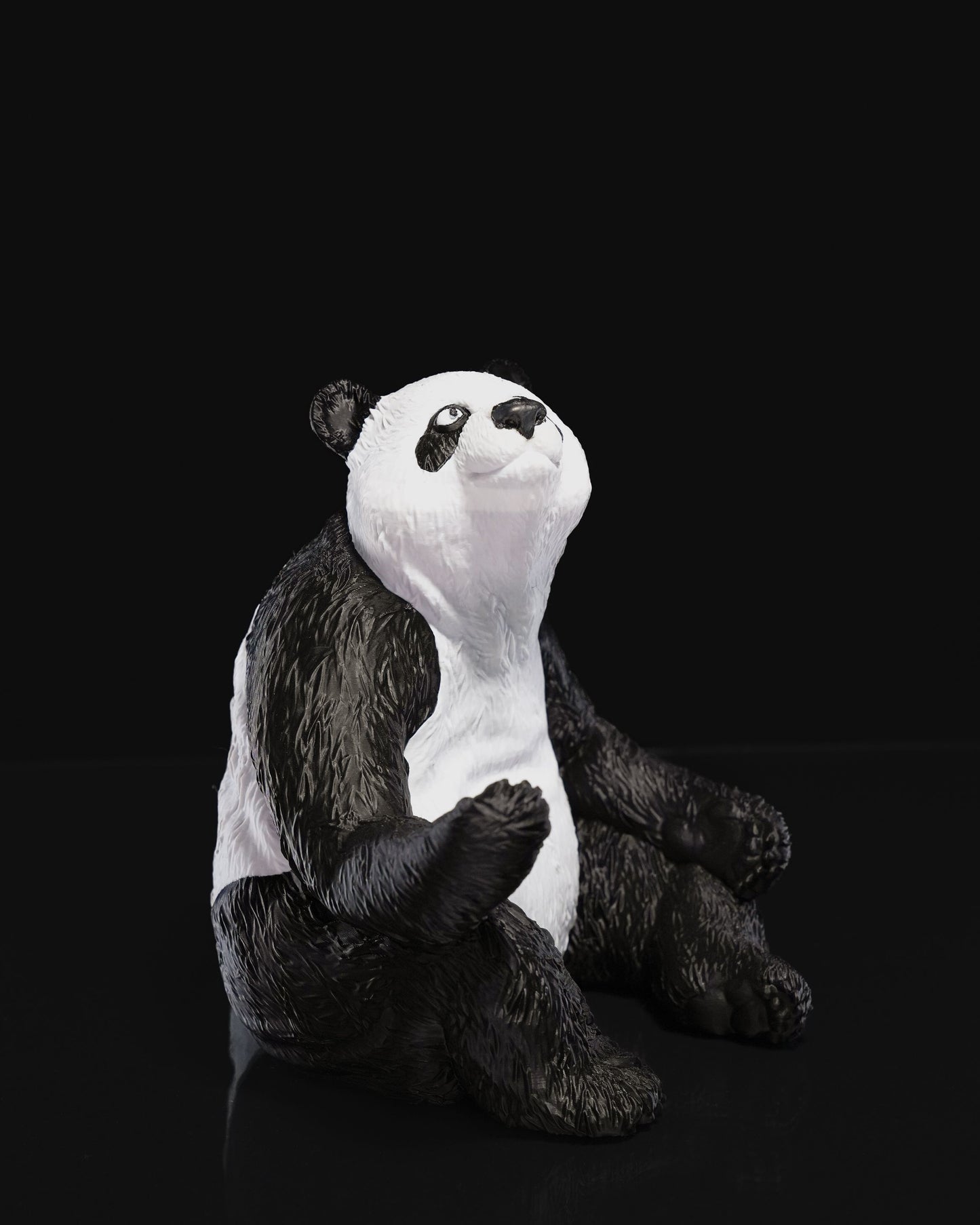 Panda Weinhalter 3D gedruckt - Niedlicher Flaschenhalter Geschenk - Zen Panda