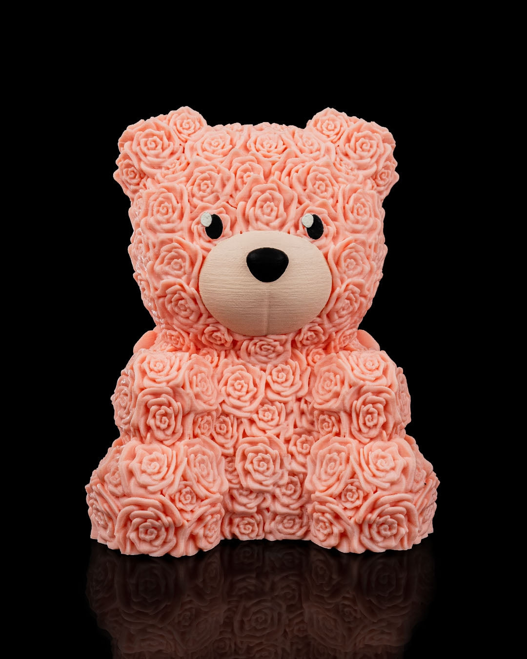 Rosenbär  – Dekorative Geschenkidee mit Rosenstruktur