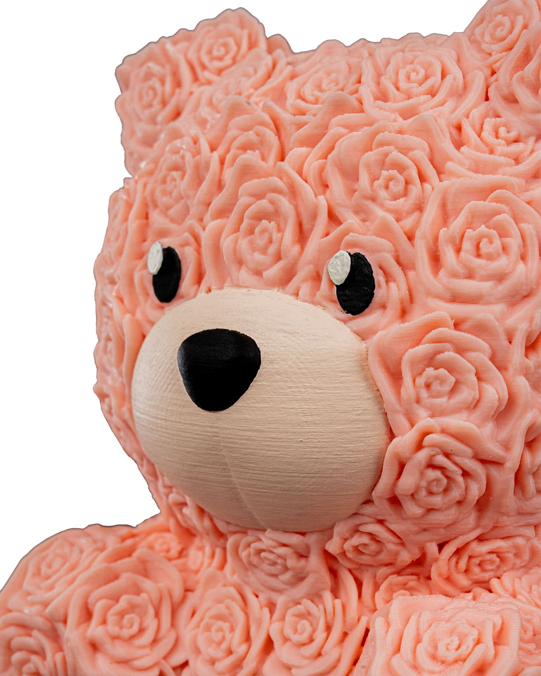 Rosenbär  – Dekorative Geschenkidee mit Rosenstruktur