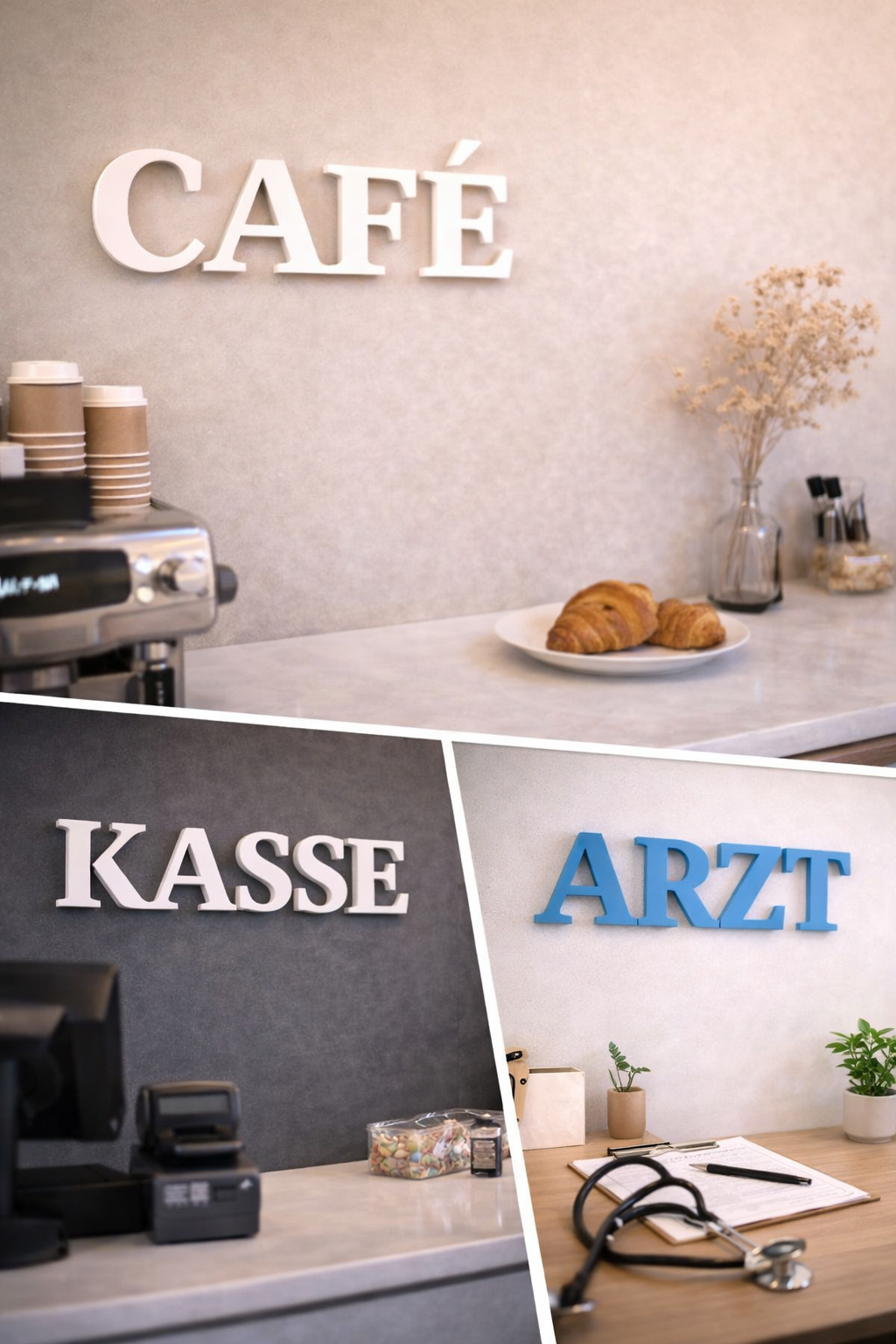 Individuelle 3D-Buchstaben nach Höhe