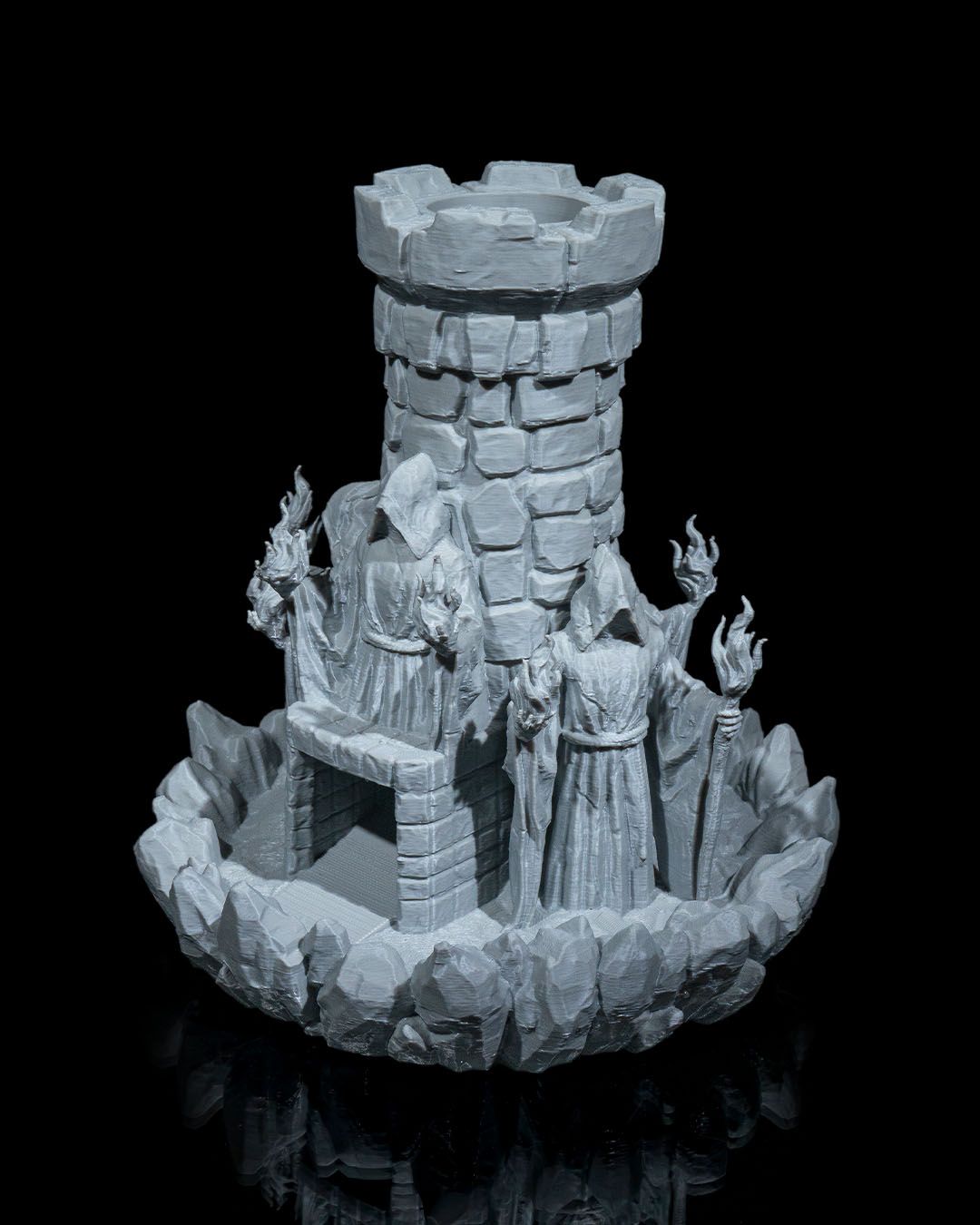 Würfelturm böser Zauberer DnD Dice Tower Tabletop RPG P&P DSA Fantasy Geschenk