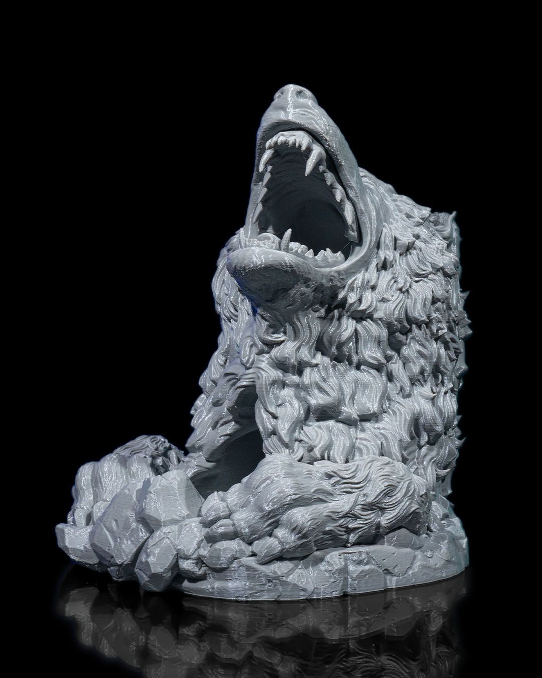 Würfelturm Wolf - DnD Dice Tower Tabletop RPG P&P DSA Fantasy Geschenk Pen&Paper
