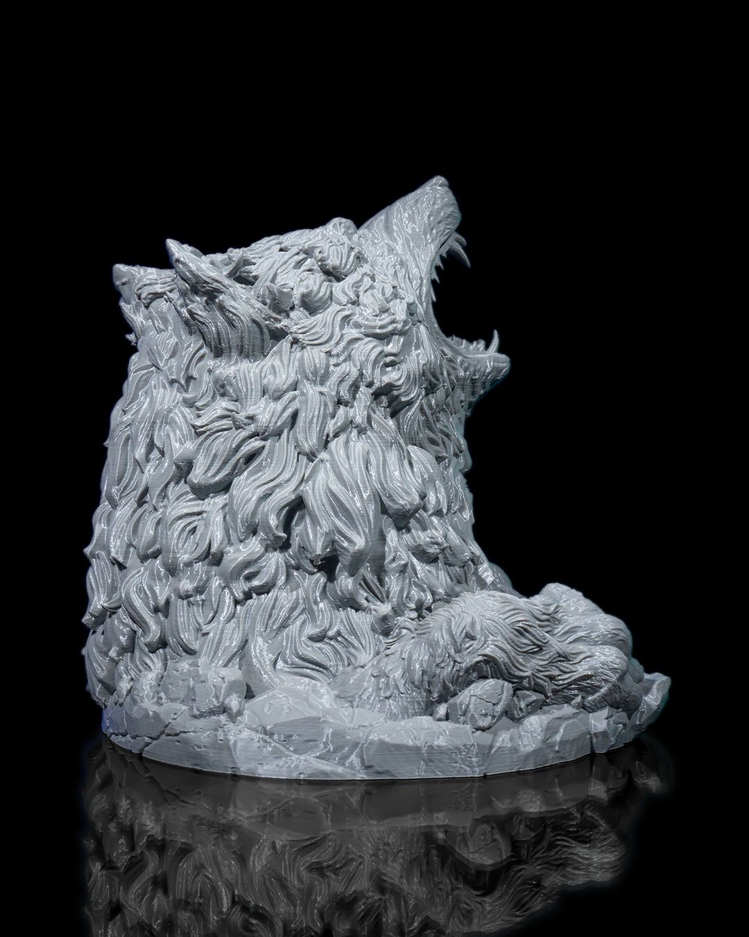 Würfelturm Wolf - DnD Dice Tower Tabletop RPG P&P DSA Fantasy Geschenk Pen&Paper