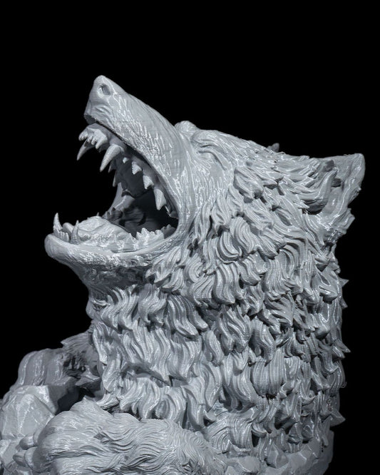 Würfelturm Wolf - DnD Dice Tower Tabletop RPG P&P DSA Fantasy Geschenk Pen&Paper